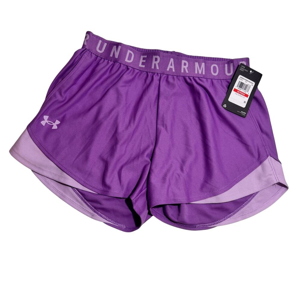 Under Armour Play Up Shorts 3.0 Women’s XS Purple Lavender Athletic Running Gym
